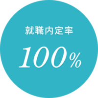 就職内定率：100%